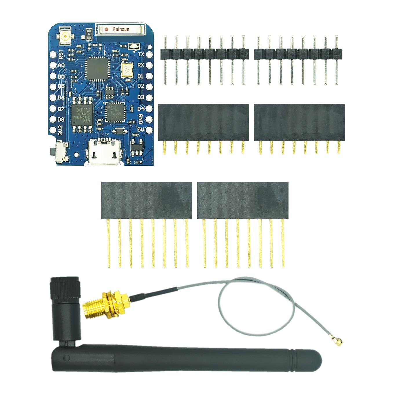 Esp8266 Nodemcu Board - Wemos D1มินิโปร4ม. 16ม. ไบต์ขั้วต่อเสาอากาศภายนอกแบบไบต์ ESP8266โหนด ESP-8266EX