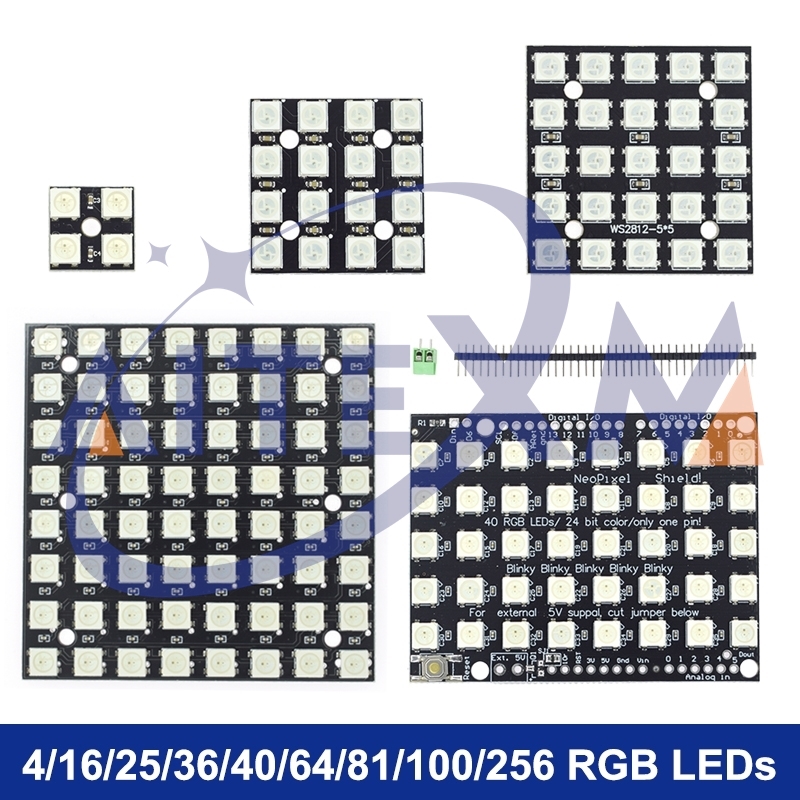 Rgb Led Matrix 8X8 - WS2812 โมดูล 5050 RGB 4x4 8x8