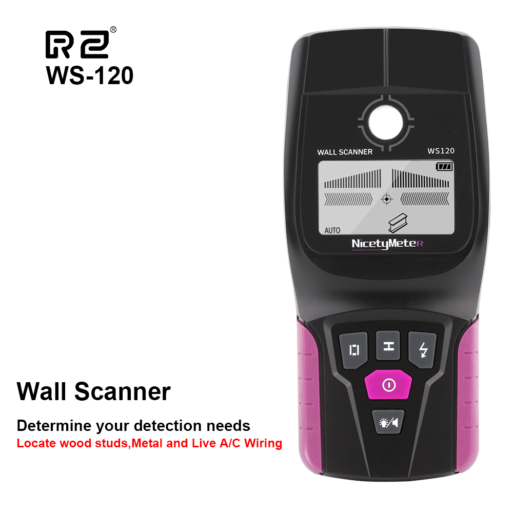 Water Leak Detector Wired - RZ Wall Scanner เครื่องตรวจจับผนังมัลติฟังก์ชั่น Live สายไฟ