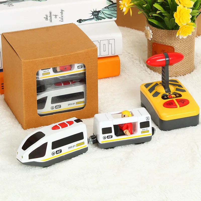 Home Automation Tutorial - RC ไฟฟ้าชุดรถไฟของเล่นสําหรับเด็กรถ Diecast สล็อตของเล่น Fit สําหรับมาตรฐานรถไฟไม้รถไฟแบตเตอรี่คริสต์มาส