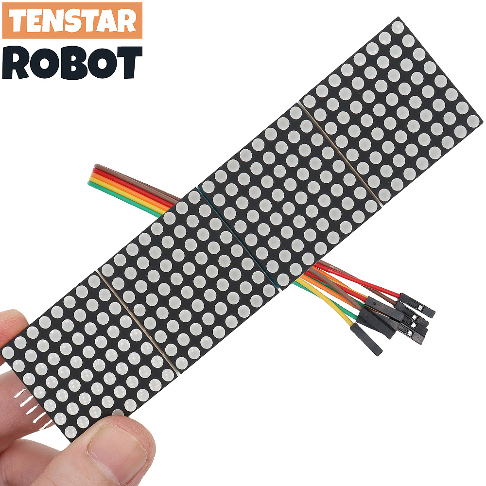 Rgb Led Matrix 8X8 - MAX7219 Dot Matrix โมดูลไมโครคอนโทรลเลอร์ 4 In