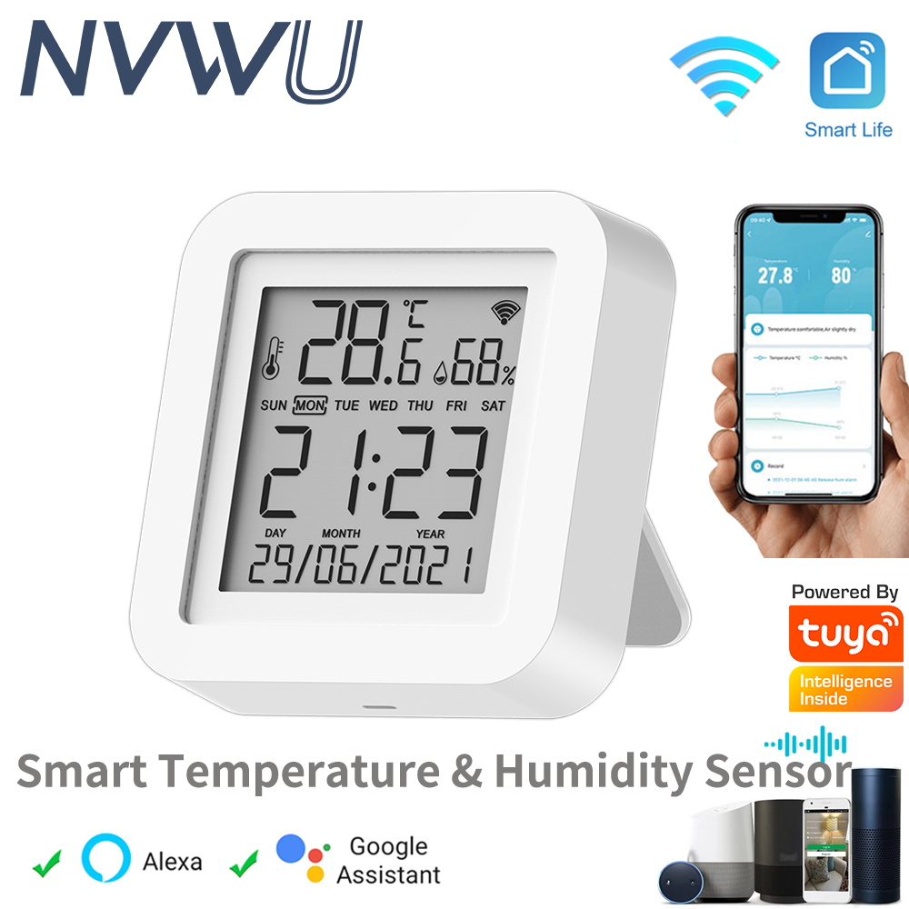 Home Automation Ideas - Tuya WIFI อุณหภูมิและความชื้นเซนเซอร์สําหรับ Smart Home Automation