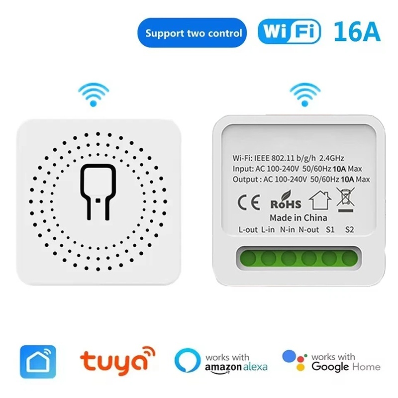 Home Automation Diy Kit - สวิตช์อัจฉริยะขนาดเล็ก Tuya Zigbee 16A WiFi สำหรับ