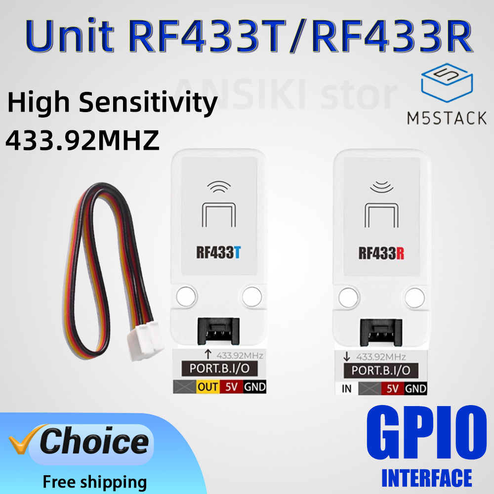 Home Automation Tutorial - ชุดระบบ IoT M5Stack Unit RF433T/RF433R เหมาะสำหรับบ้านอัจฉริยะและระบบอัตโนมัติทางอุตสาหกรรม