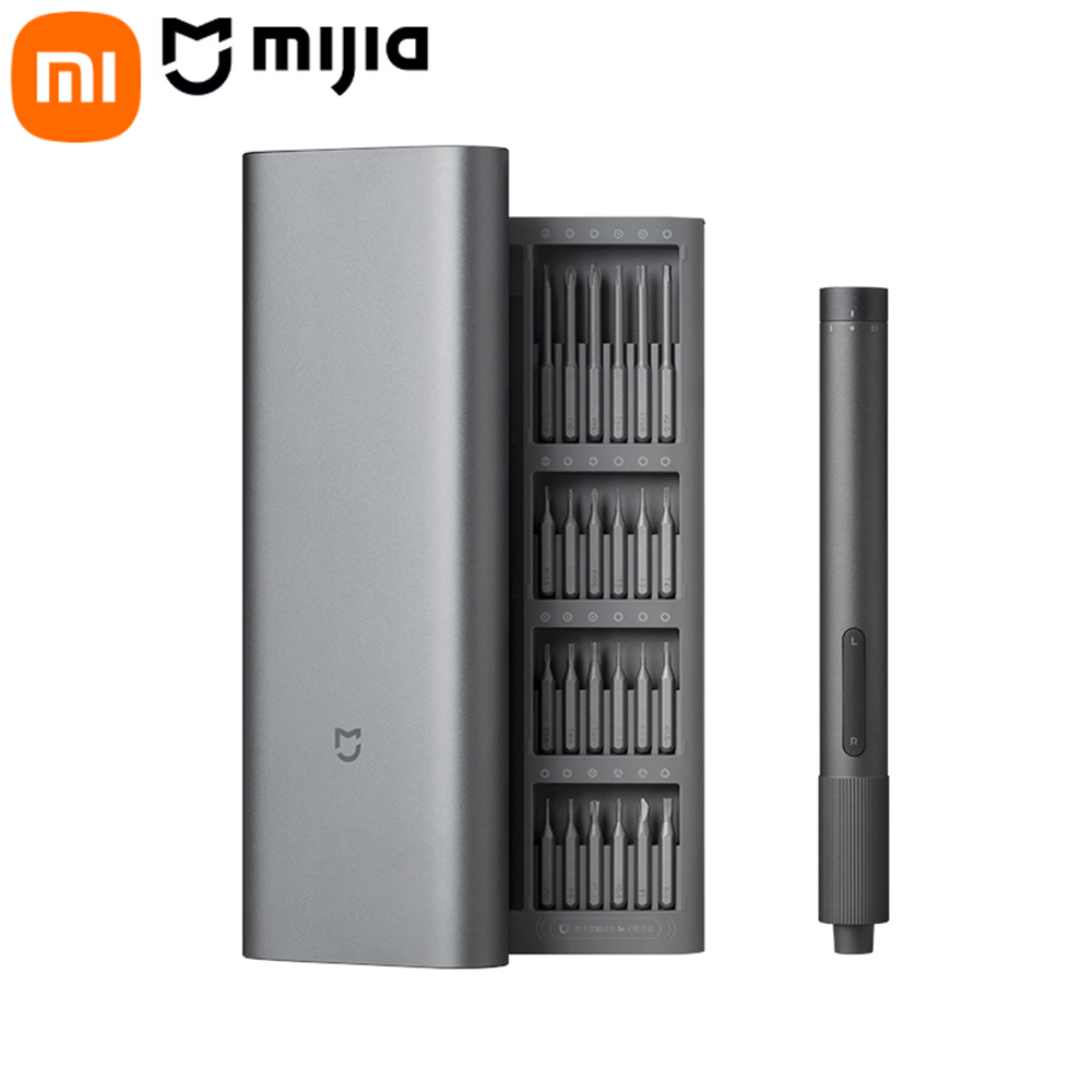 Home Automation Diy Kit - ชุดไขควงไฟฟ้า Xiaomi Mijia พร้อมฐานแม่เหล็ก 24 ชิ้น