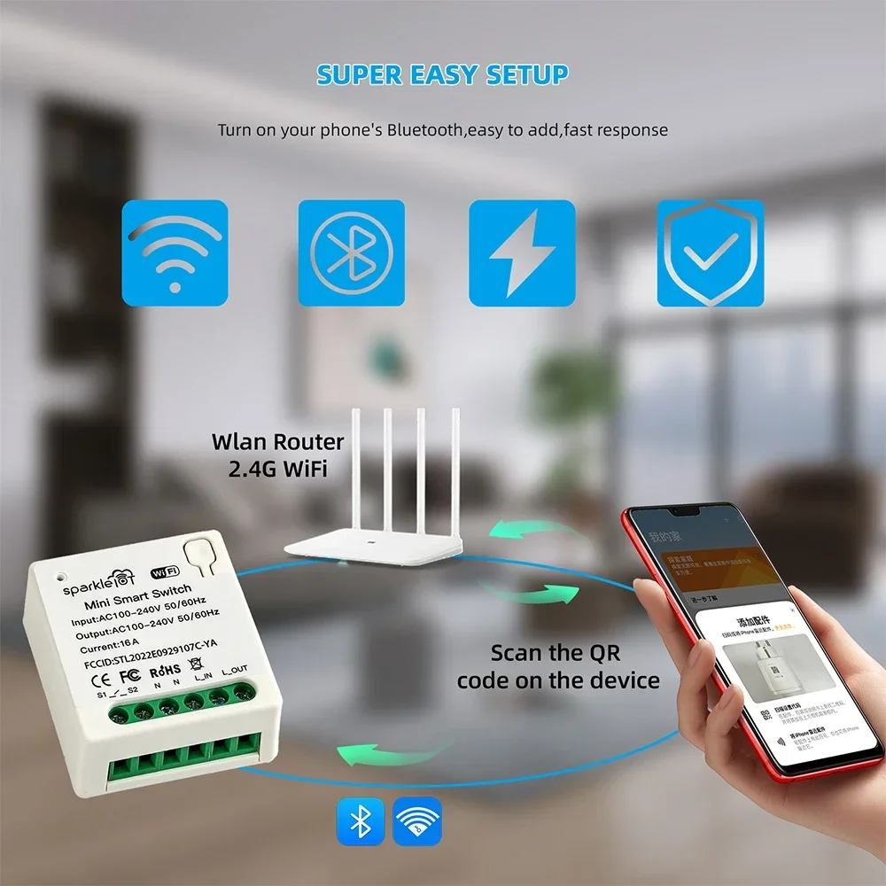 สวิตช์อัจฉริยะ WIFI 16A พร้อมร - Home Automation Tutorial บทวิจารณ์และราคา