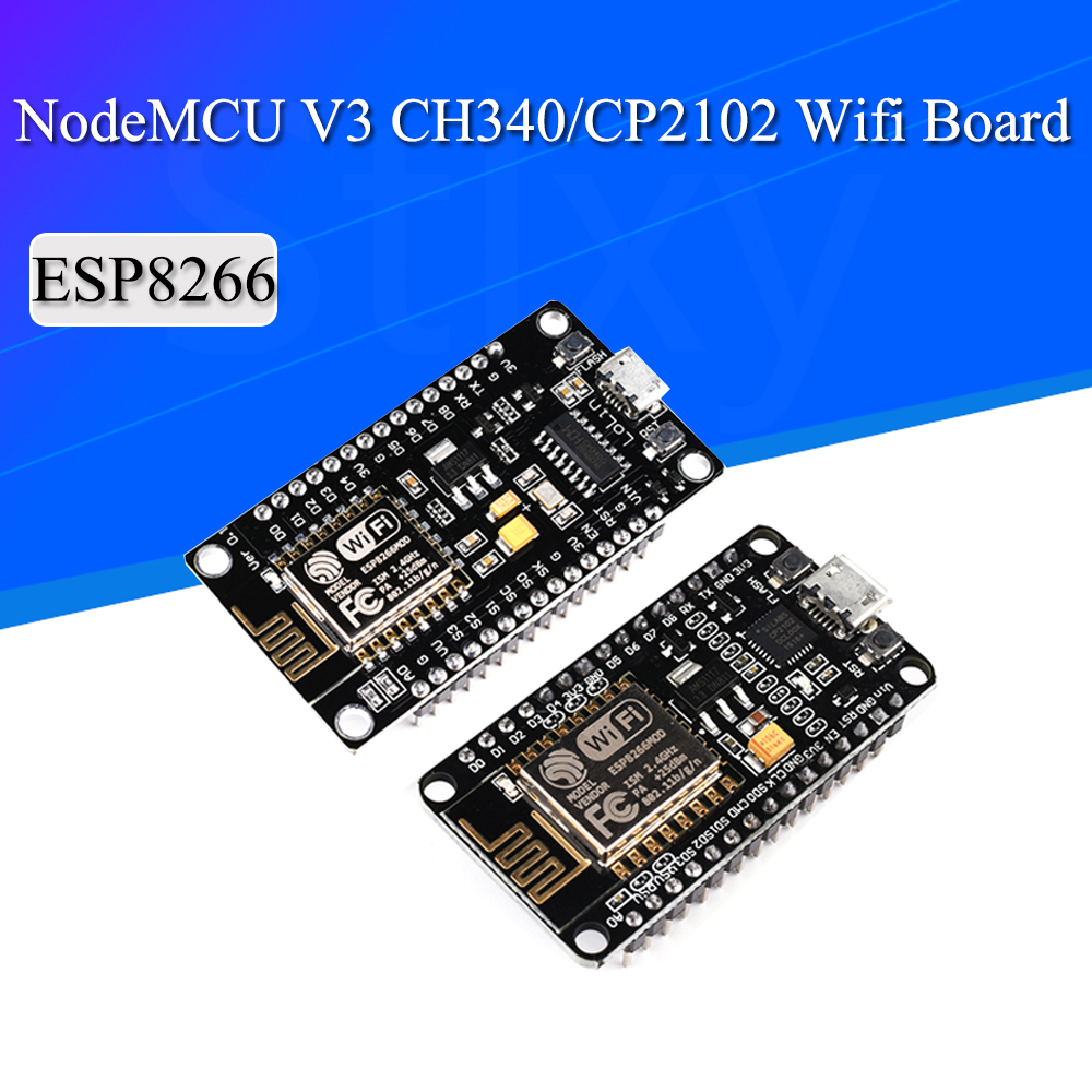 โมดูลไร้สาย CH340 CH340G / CP2 - Esp8266 Nodemcu Board บทวิจารณ์และราคา
