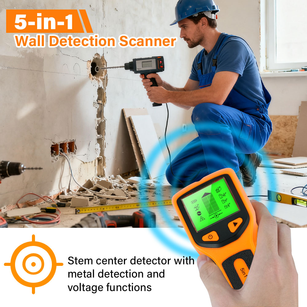เครื่องตรวจจับผนัง 5-in-1 แบบม - Water Leak Detector Wired บทวิจารณ์และราคา